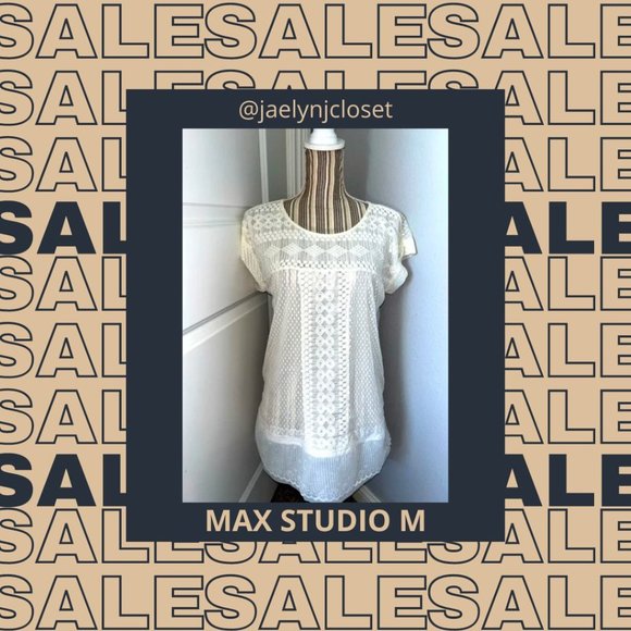 Max Studio Tops - Max Studio White Lace Blouse